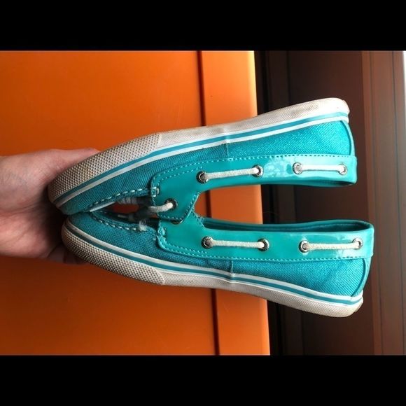 Teal Glitter Sperrys - Picture 5 of 6